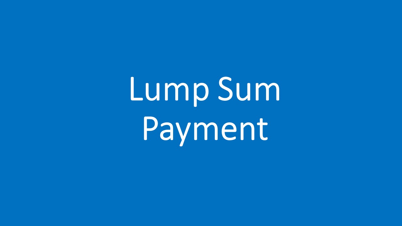 Link to Lump Sum Payment web page